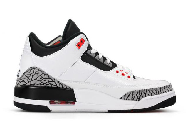 Air Jordan 3 Retro White Black Wolf Grey Infrared 23 For Sale Online 2014