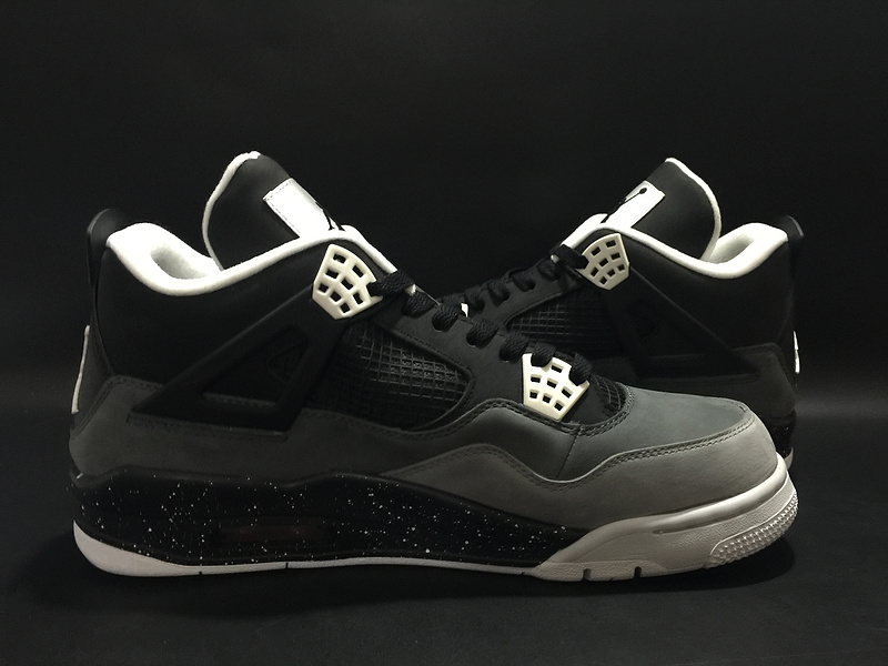 Air Jordan 4 Fear Pack Oreo Black White Shoes