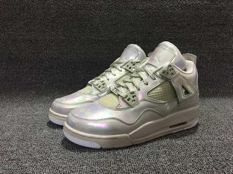 Air Jordan 4 GS Pearl Silver Shoes