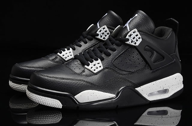 Air Jordan 4 Retro AJ4 New Oreo Tech Grey - Click Image to Close