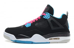 Air Jordan 4 Retro South Beach Black Dynamic Blue White Vivid Pink