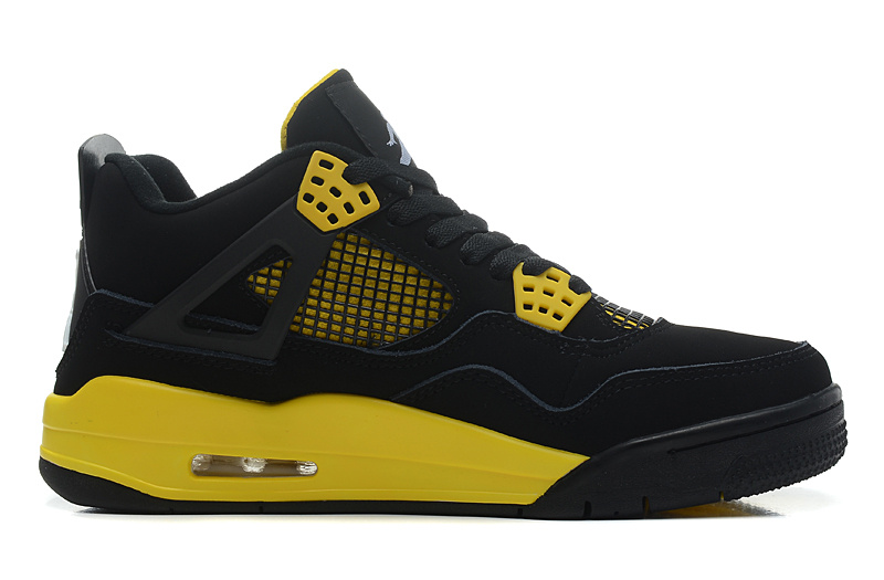 Air Jordan 4 Retro Thunder Black White Tour Yellow For Sale Online