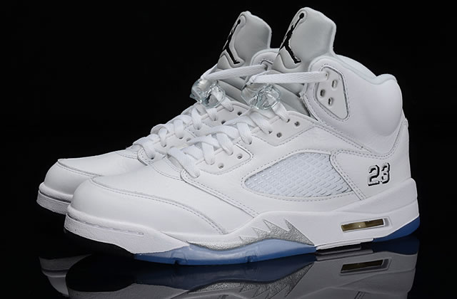 Air Jordan 5 Metallic Silver - Click Image to Close