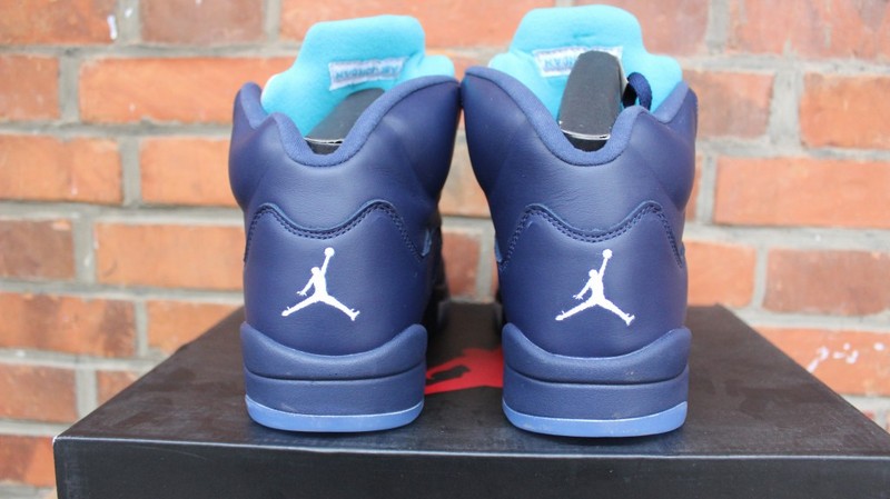 Air Jordan 5 Midnight Navy Blue Shoes - Click Image to Close