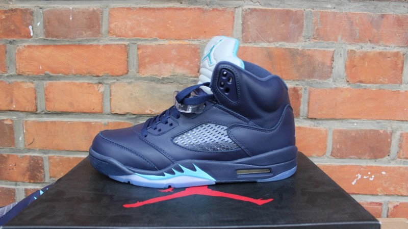 Air Jordan 5 Midnight Navy Blue Shoes - Click Image to Close
