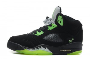 Air Jordan 5 Retro Quai 54 Black Radiant Green