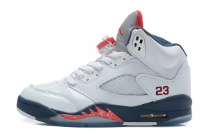 Air Jordan 5 Retro White Varsity Red Obsidian