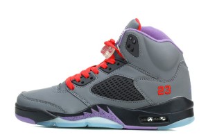 Air Jordan 5 Wolf Grey Black Court Purple Varsity Red