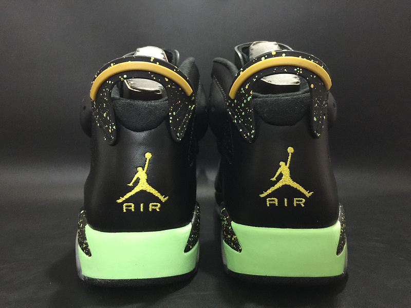 Air Jordan 6 Brazil Pack Black Green Shoes - Click Image to Close