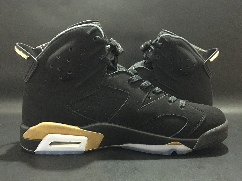 Air Jordan 6 DMP Black Gold Shoes - Click Image to Close