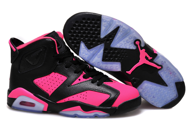 Air Jordan 6 GS Black Pink Shoes For Sale - Click Image to Close