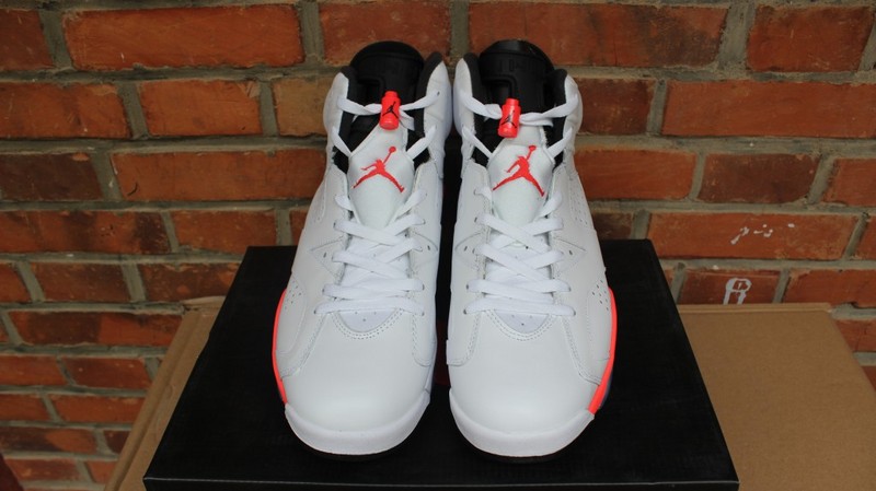 Air Jordan 6 Infrared GS White Pink Shoes - Click Image to Close