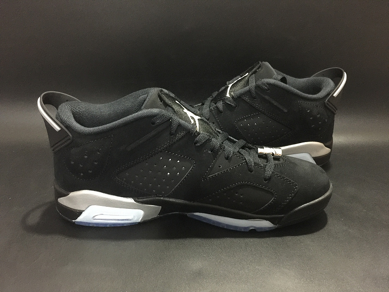 Air Jordan 6 Low Black Chrome Shoes - Click Image to Close