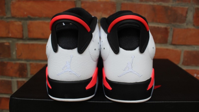 Air Jordan 6 Low White Infrared White Black Red Shoes