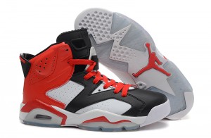 Air Jordan 6 Retro Black White Red - Click Image to Close