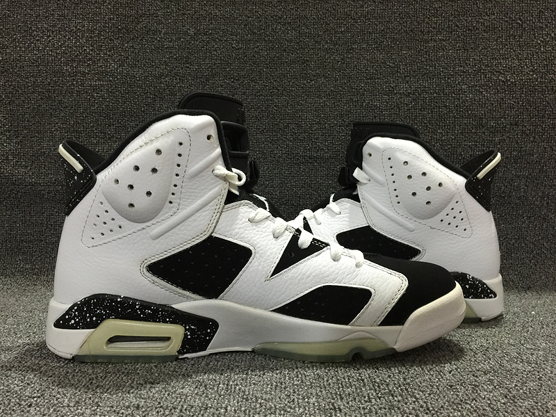Air Jordan 6 Retro GS Oreo Black White Shoes - Click Image to Close