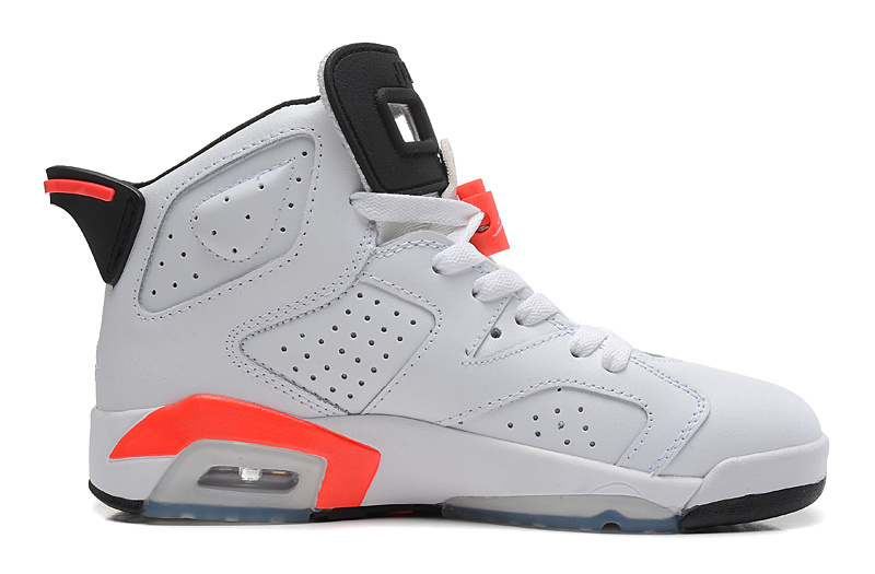 Air Jordan 6 VI Retro Infrared White Infrared Black Cheap For Sale Online - Click Image to Close