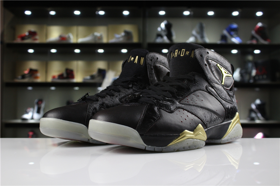 Air Jordan 7 Doernbecher Black Gold Shoes