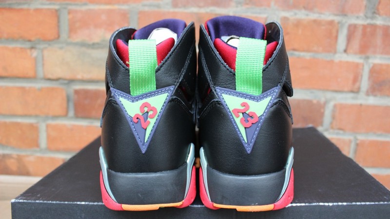 Air Jordan 7 Marvin The Martian Black Red Green Shoes - Click Image to Close