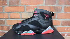 Air Jordan 7 Marvin The Martian Lover Black Red Shoes