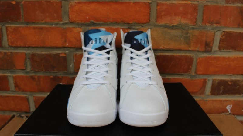 Air Jordan 7 Retro French Blue White Shoes - Click Image to Close