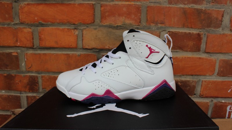 Air Jordan 7 Retro GS White Pink Shoes