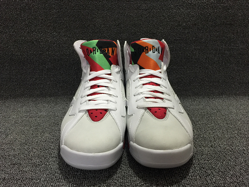 Air Jordan 7 Retro Hare White Red Shoes - Click Image to Close