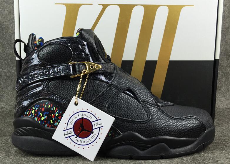 Air Jordan 8 Cigar Black Metallic Gold Anthracite - Click Image to Close