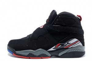 Air Jordan 8 Retro Playoffs Black True Red White - Click Image to Close