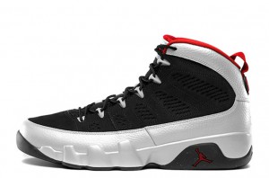 Air Jordan 9 Retro Johnny Kilroy Black Metallic Platinum Gym Red