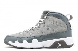 Air Jordan 9 Retro Medium Grey Cool Grey White - Click Image to Close