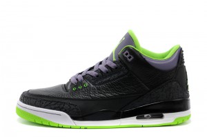 Air Jordan Retro 3 Joker Black Electric Green Canyon Purple White