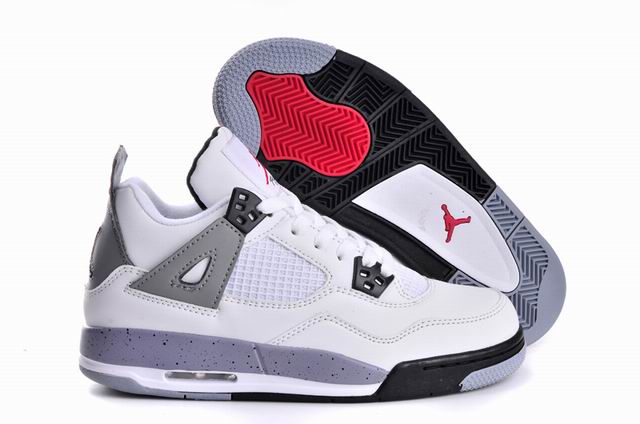 Air Jordan Retro 4 GS White Cement