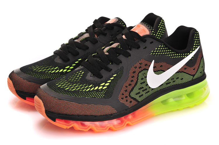 Nike Air Max 2014 Black Orange Green Shoes