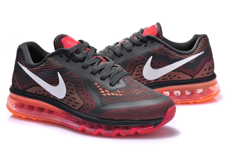 Nike Air Max 2014 Black Red Shoes - Click Image to Close