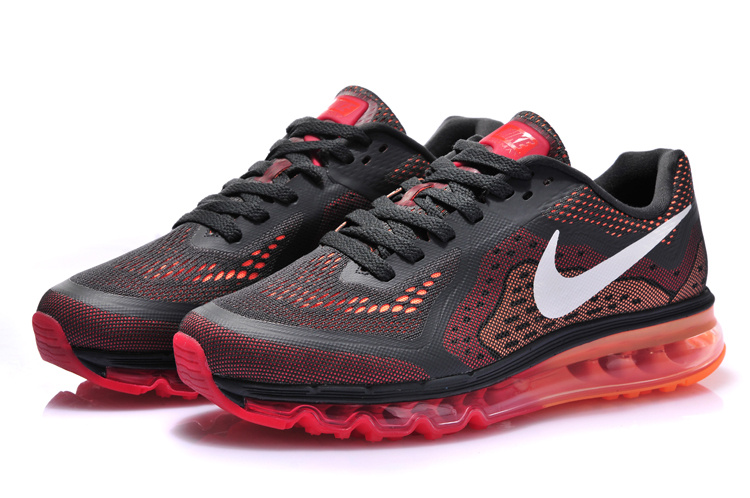 Nike Air Max 2014 Black Red Shoes - Click Image to Close