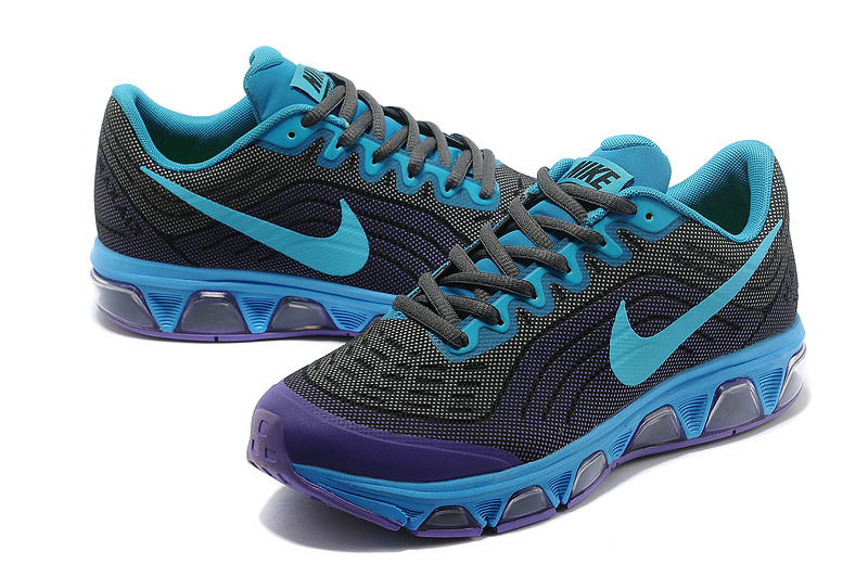 Nike Air Max 2015 All Black Blue Purple Women Shoes - Click Image to Close
