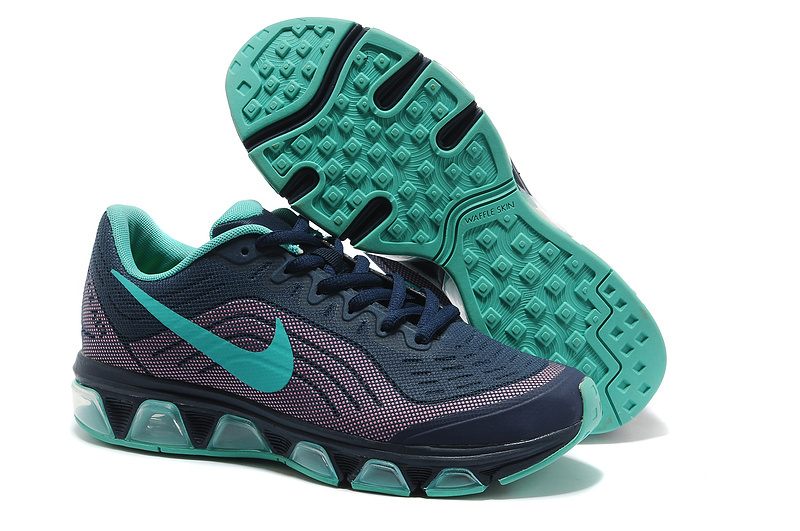 Nike Air Max 2015 All Black Green Women Shoes - Click Image to Close