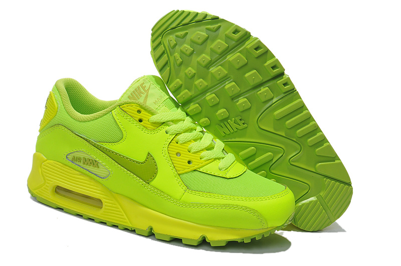 Nike Air Max 90 307793 700 Fluorescent Green Lovers Shoes - Click Image to Close