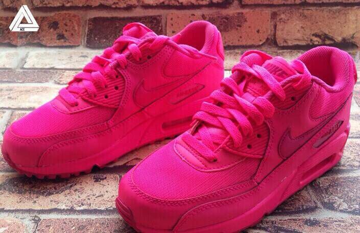 Nike Air Max 90 All Pink For Women - Click Image to Close