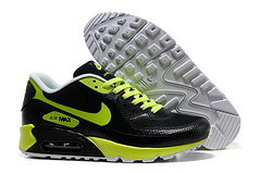 Nike Air Max 90 Mesh Black Green Shoes - Click Image to Close