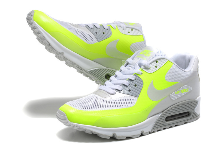 Nike Air Max 90 Mesh Grey Green Shoes - Click Image to Close