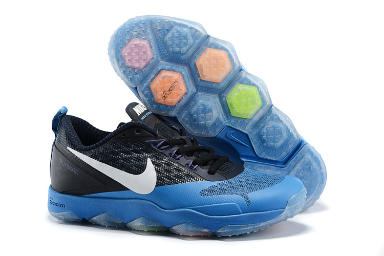 Black Blue Nike Zoom Hypercross Sport Shoes - Click Image to Close