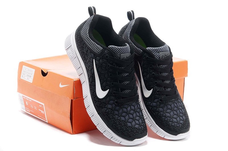 Women Nike Free 6.0 Black White Running Shoes - Click Image to Close