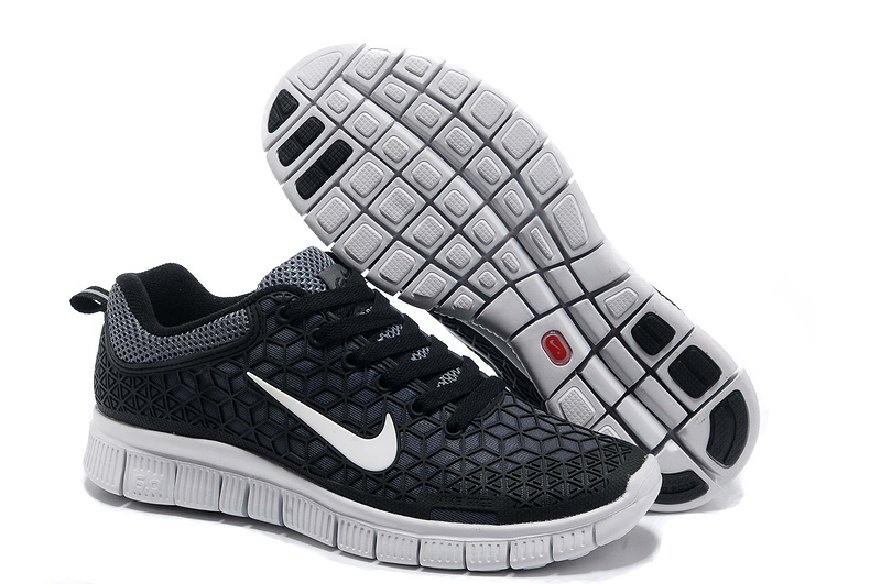 Nike Free 6.0 Black White Shoes - Click Image to Close