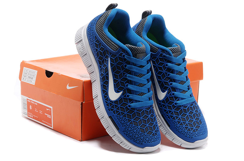 Women Nike Free 6.0 Blue White Running Shoes