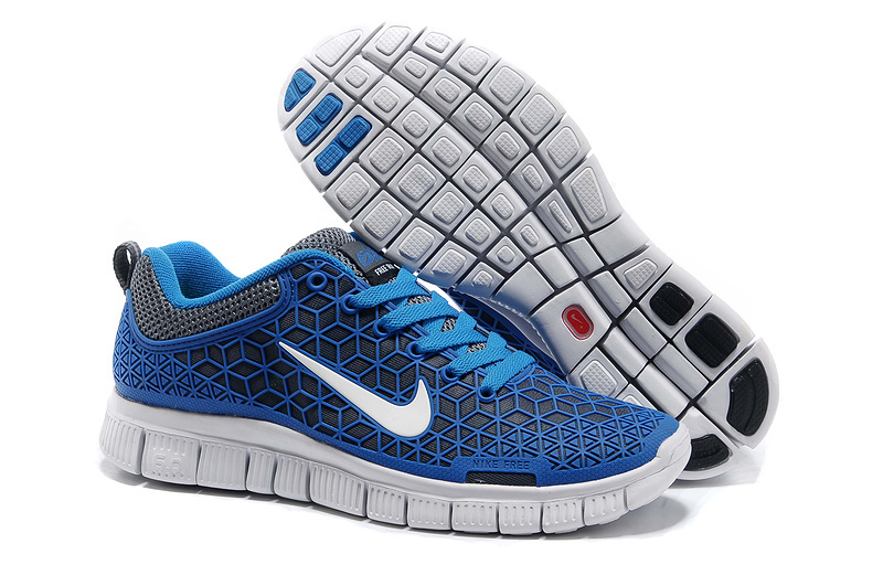 Nike Free 6.0 Blue White Shoes - Click Image to Close