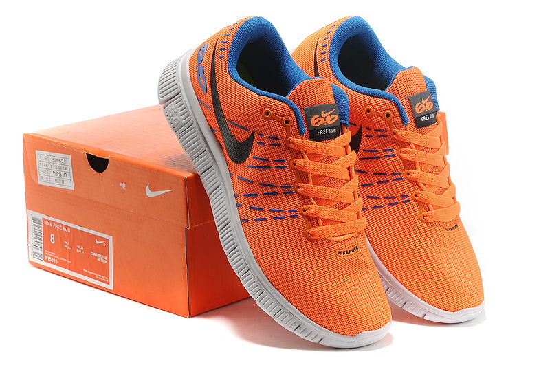 Women Nike Free 6.0 V2 Orange Blue White Running Shoes