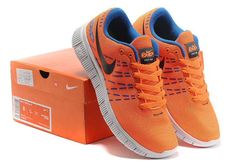 Nike Free 6.0 V2 Orange Blue White Shoes - Click Image to Close