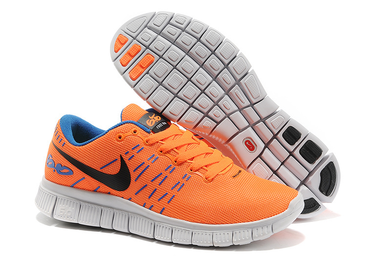 Women Nike Free 6.0 V2 Orange Blue White Running Shoes - Click Image to Close